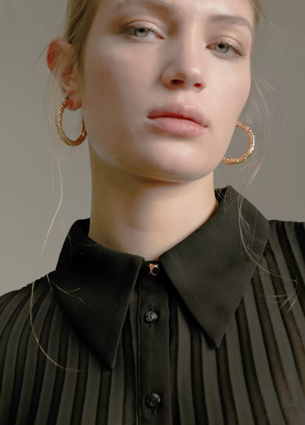 Outlet Blusa plisada Camisas Y Blusas