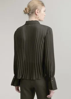 Outlet Blusa plisada Camisas Y Blusas