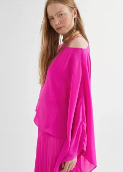 Best Blusa/capa satinada Americanas Y Blazers|Camisas Y Blusas