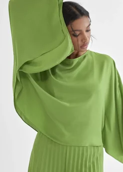 Hot Blusa/capa satinada Camisas Y Blusas