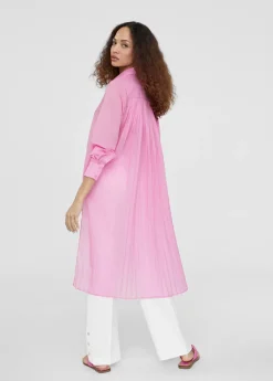 Online Blusón largo aberturas Camisas Y Blusas|Americanas Y Blazers