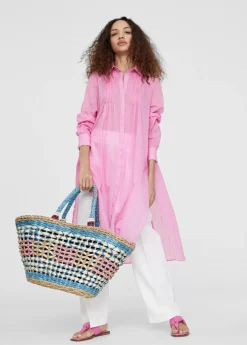 Online Blusón largo aberturas Camisas Y Blusas|Americanas Y Blazers