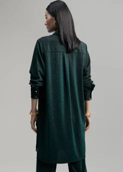 Discount Blusón largo de punto lúrex Camisas Y Blusas