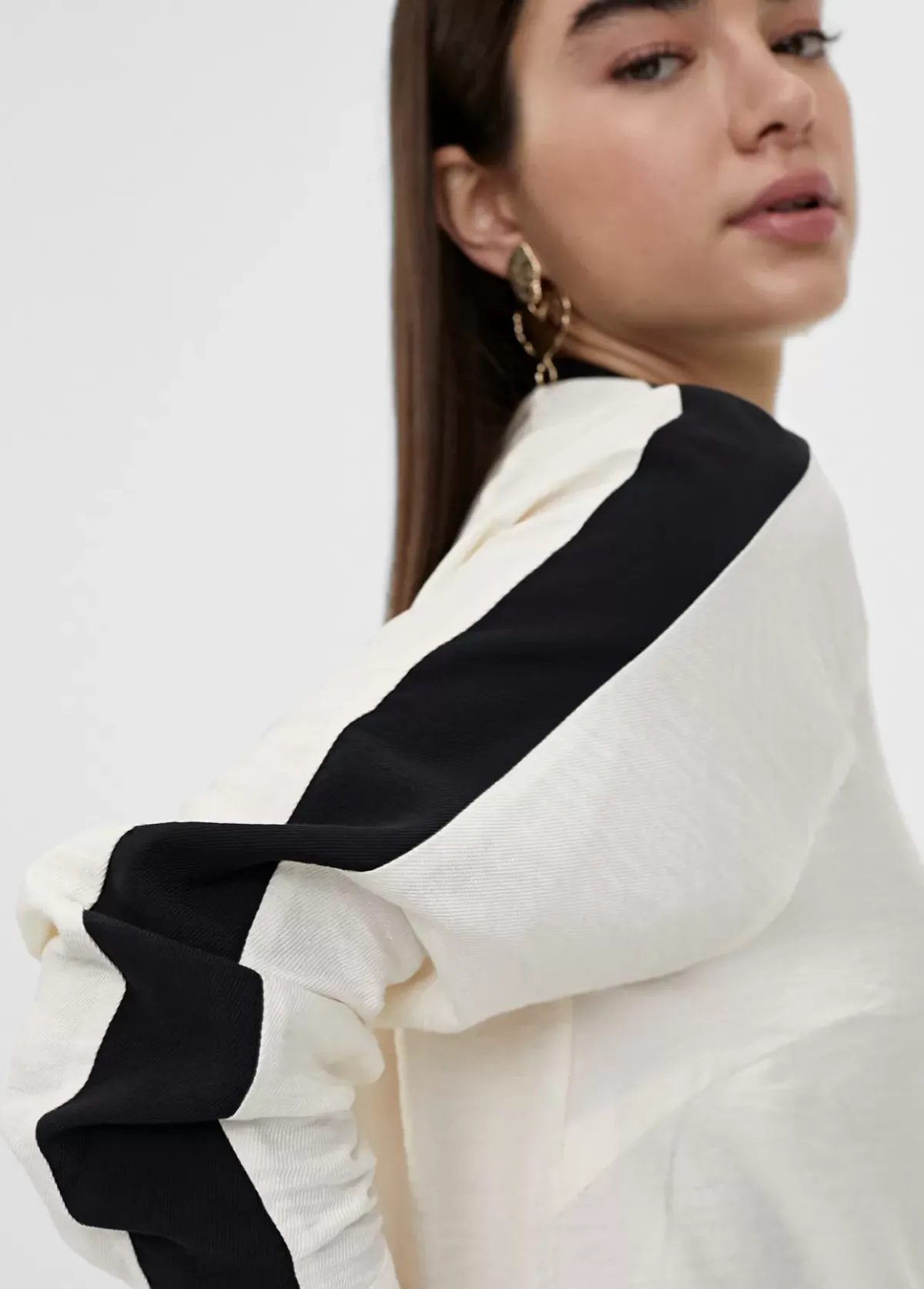 Outlet Blusón largo detalle manga Camisas Y Blusas