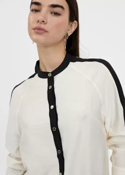 Outlet Blusón largo detalle manga Camisas Y Blusas