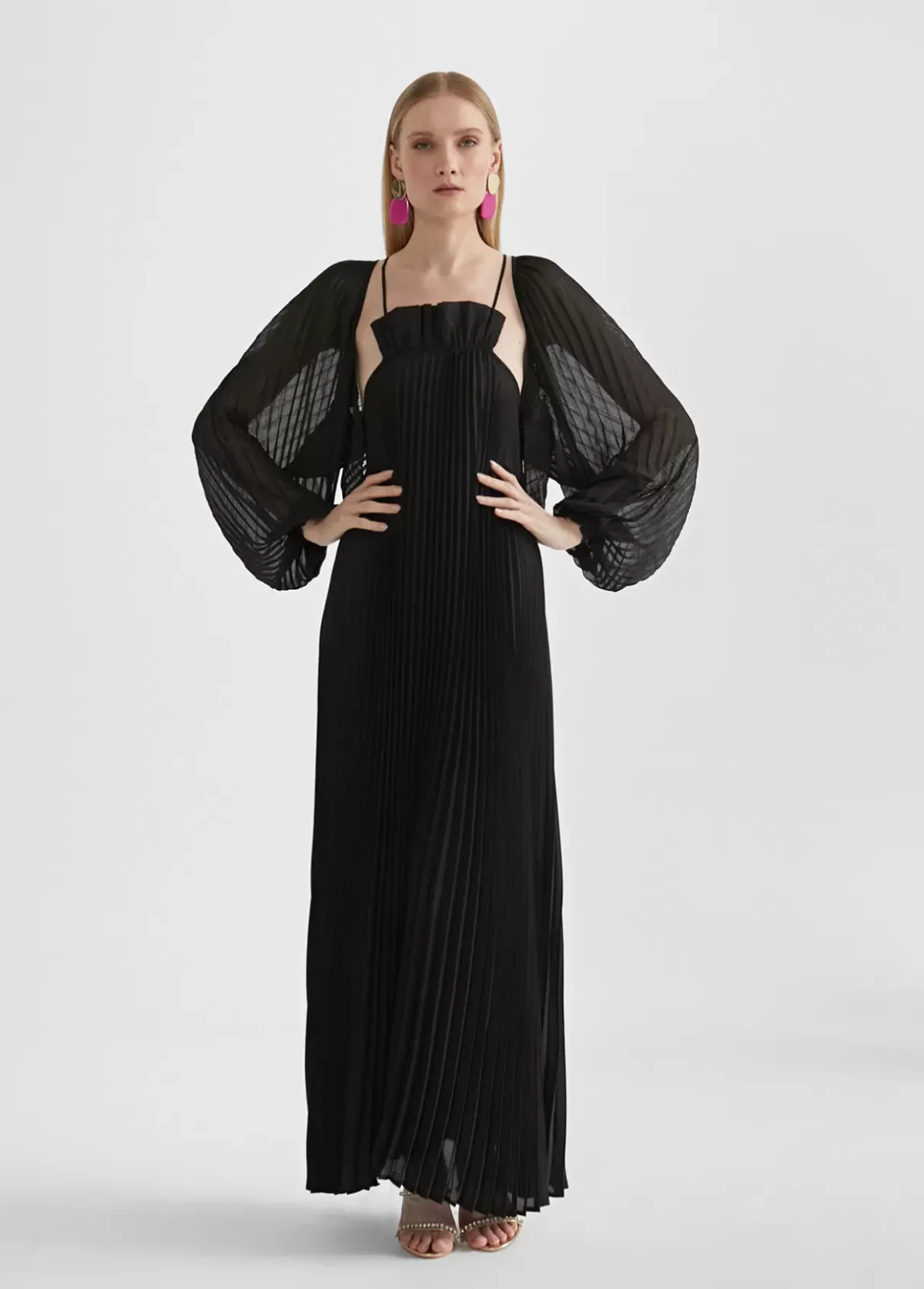 Clearance Bolero plisado Camisas Y Blusas|Americanas Y Blazers