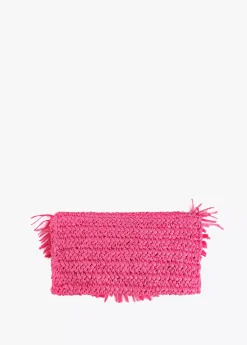 Hot Bolsito bandolera efecto ráfia Accesorios|Bolsos