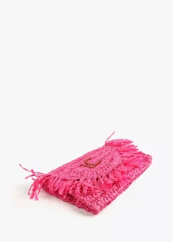 Hot Bolsito bandolera efecto ráfia Accesorios|Bolsos