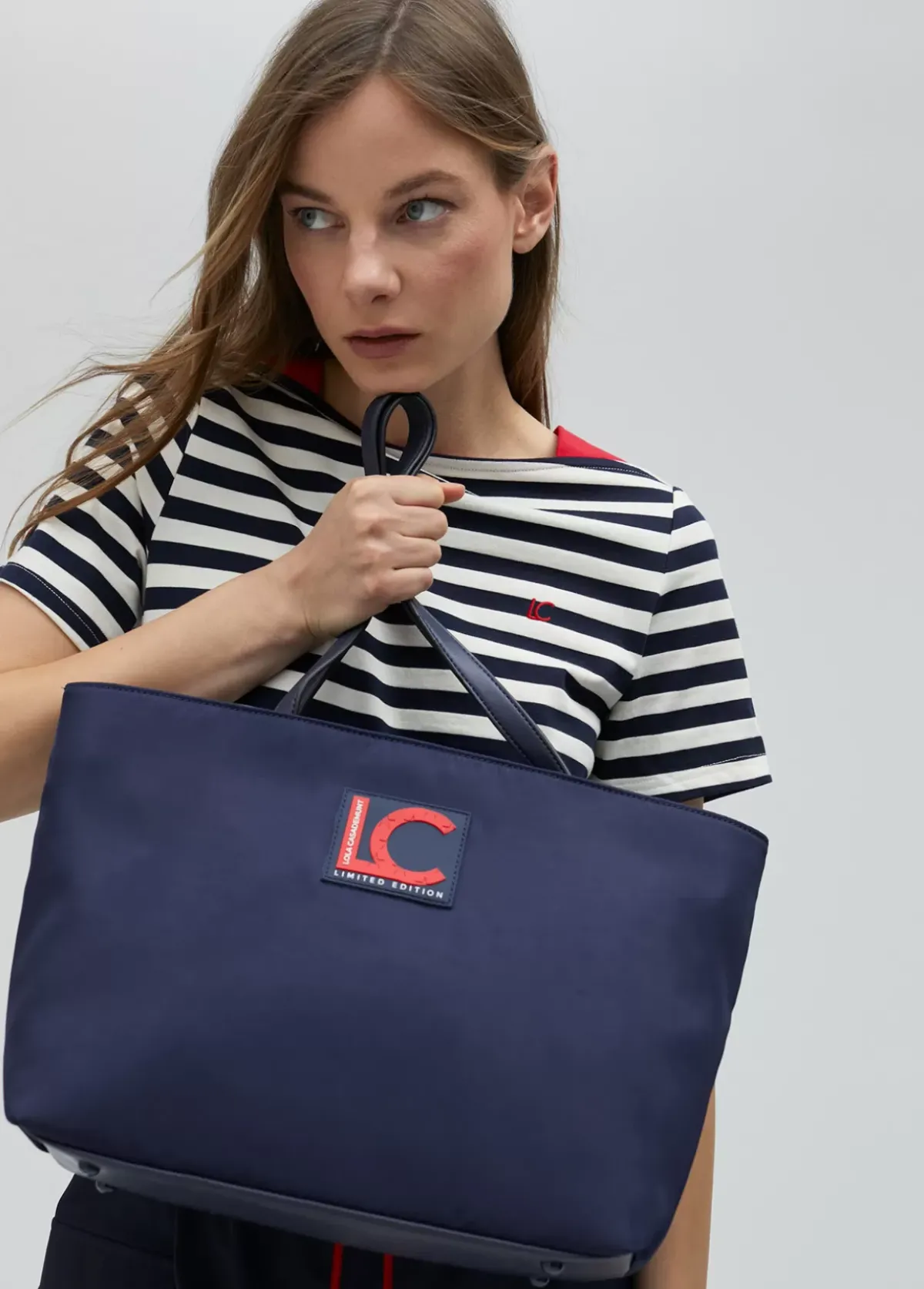 Clearance Bolso azul marino edición limitada - Lola Casademunt Bolsos Shopper|Bolsos De Hombro
