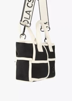 Bolso bandolera con detalles a contraste Bolsos