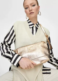 Online Bolso bandolera monograma metalizado Bandoleras|Bolsos Pequeños