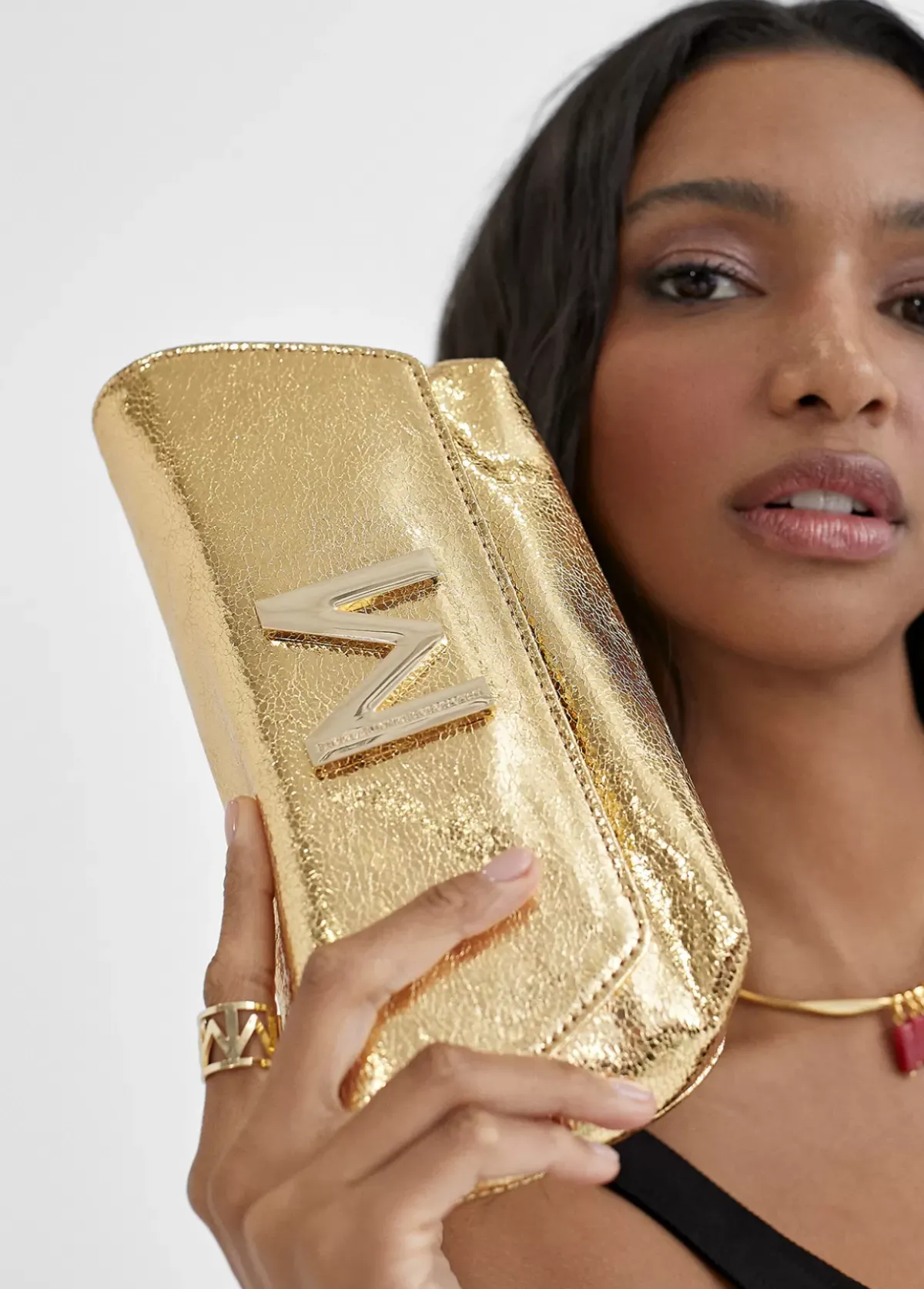 Clearance Bolso de fiesta metalizado Bolsos