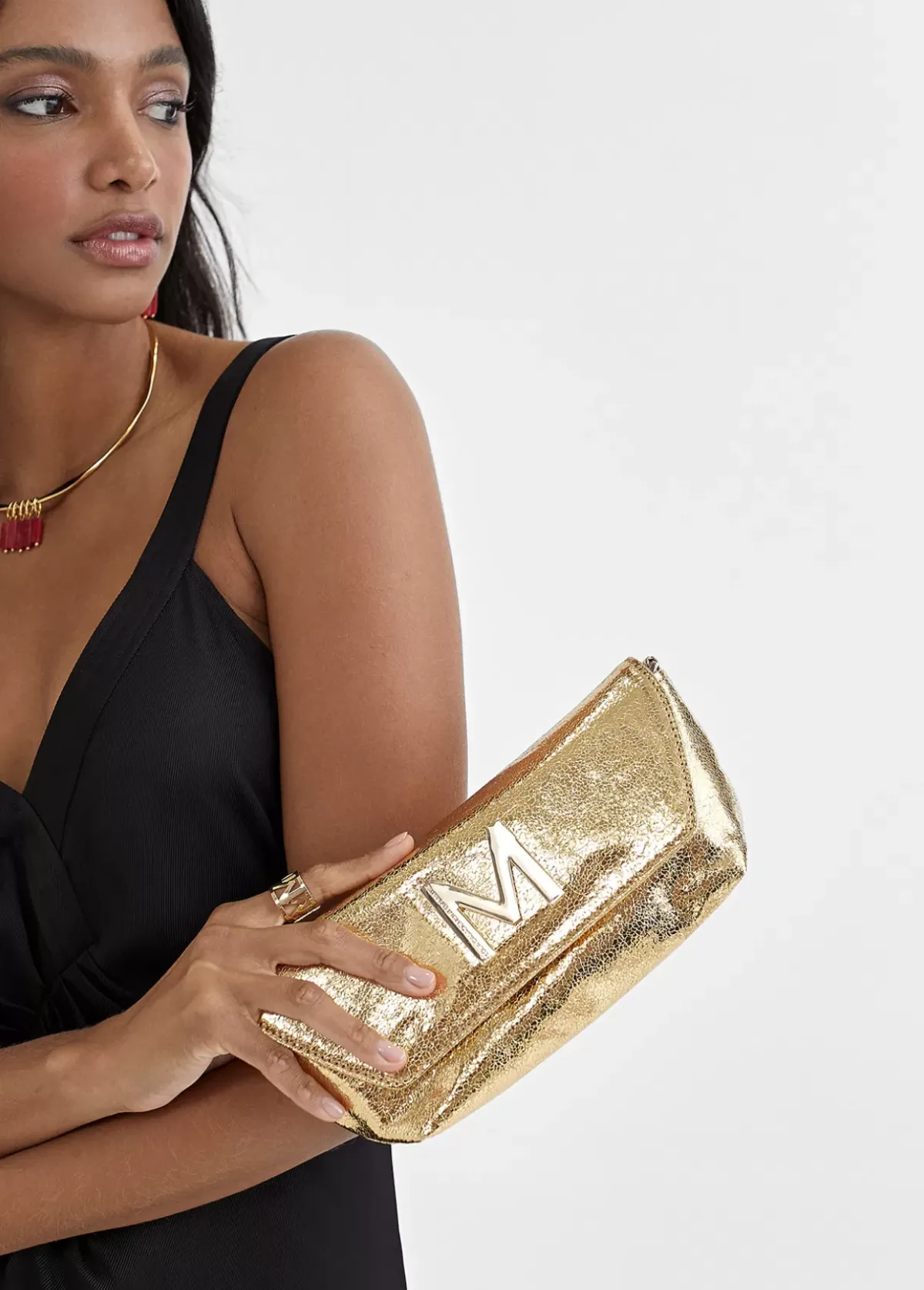 Clearance Bolso de fiesta metalizado Bolsos