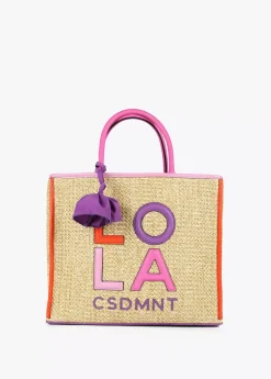 Bolso efecto rafia Bolsos|Baño