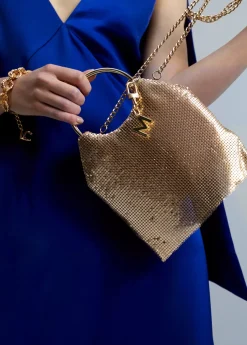 Hot Bolso fiesta dorado Bolsos De Mano Y Neceseres|Bandoleras