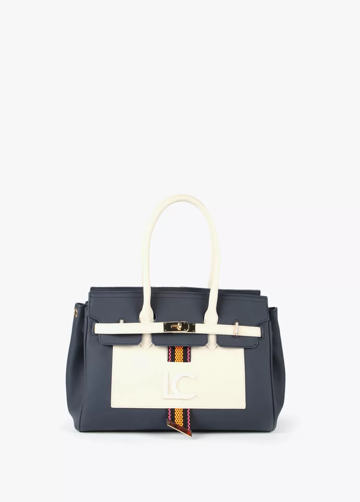 Bolso shopper azul y blanco Bolsos