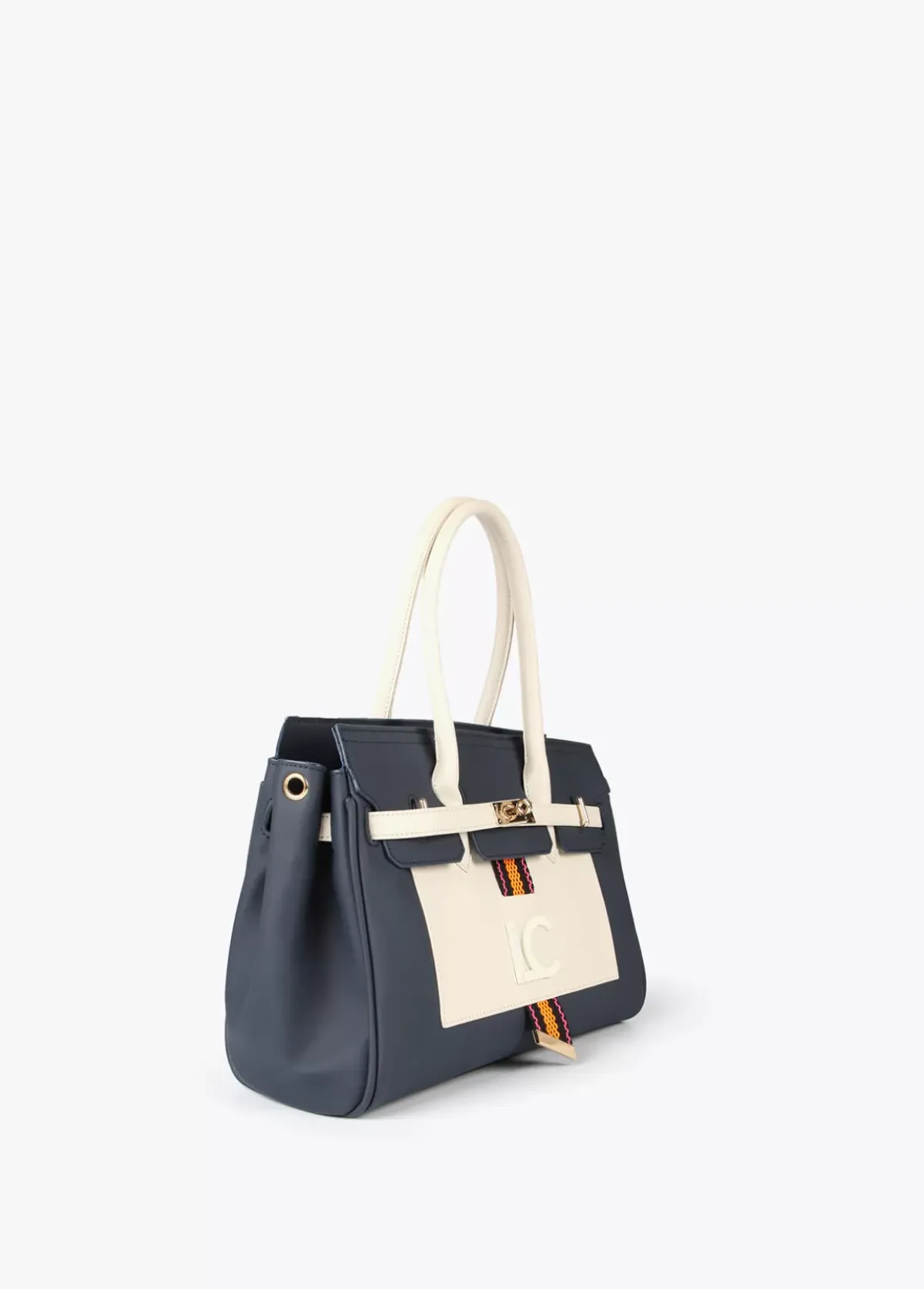 Bolso shopper azul y blanco Bolsos