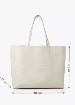 Outlet Bolso shopper con logo en relieve. Bolsos