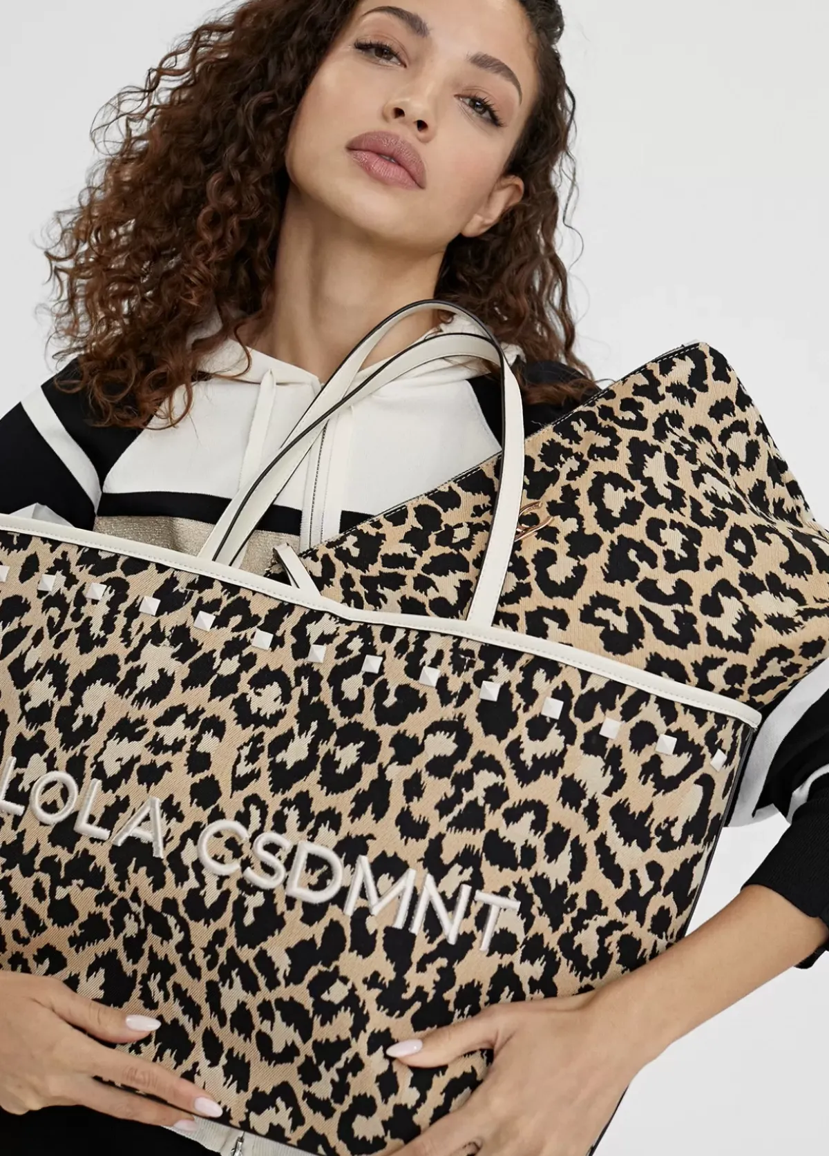 Discount Bolso shopper loneta animal print Bolsos