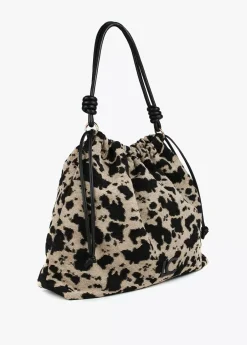 Outlet Bolso tejido animal Animal Print|Bolsos Shopper