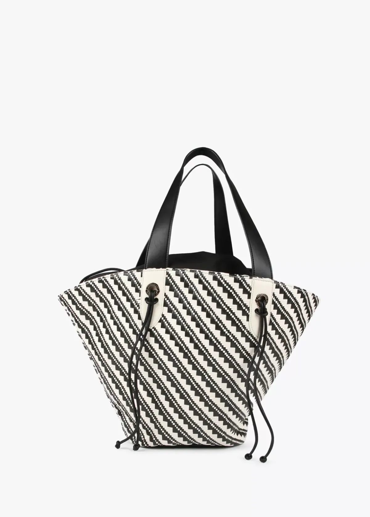 Sale Bolso tipo cesta en efecto rafia Bolsos|Baño