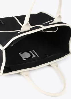 Outlet Bolso tipo shopper blanco y negro Bolsos