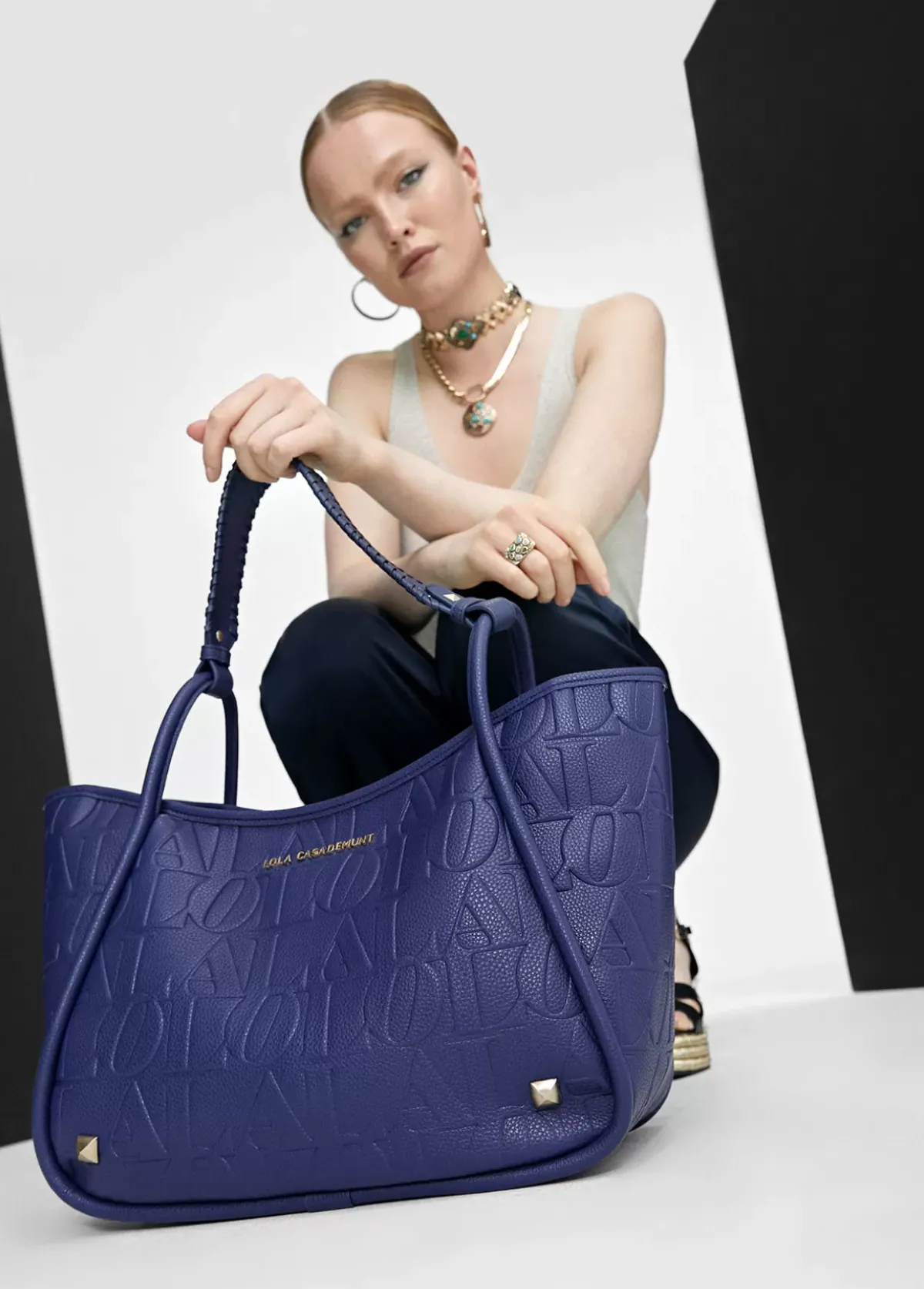 Clearance Bolso tipo shopper grabado Bolsos