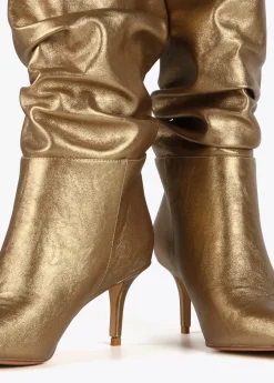 Online Bota caña fruncida Botas Y Botines