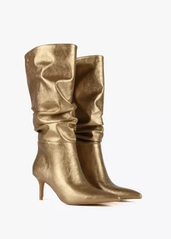 Online Bota caña fruncida Botas Y Botines