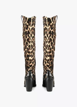 Bota cowboy leopardo | COLECCIÓN LOLA | Lola Casademunt Botas Y Botines