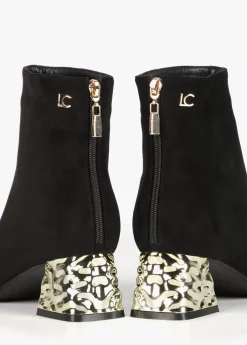 Best Botín con tacón dorado Botas Y Botines