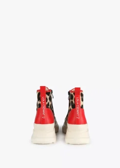 New Botín plataforma estampado leopardo |  Calzado | Lola Casademunt Animal Print|Botas Y Botines