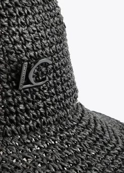 New Bucket efecto ráfia y crochet Accesorios|Baño