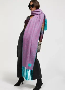 Best Bufanda bicolor con flecos Bufandas Y Pañuelos