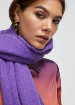 Outlet Bufanda con flecos trenzados Bufandas Y Pañuelos