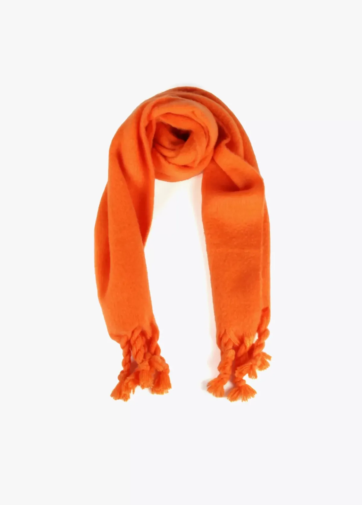 Outlet Bufanda con flecos trenzados Bufandas Y Pañuelos