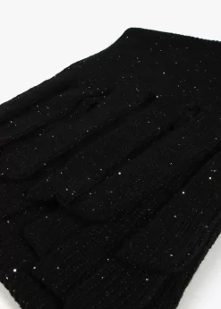 Outlet Bufanda con mini lentejuelas Gorros Sombreros Y Guantes