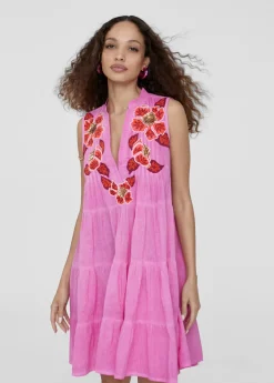 New Caftan corto bordado Baño