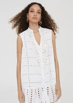 Caftan corto bordado Baño