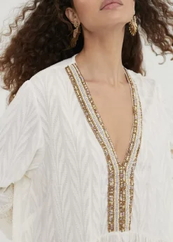 Hot Caftan  corto de volantes Baño