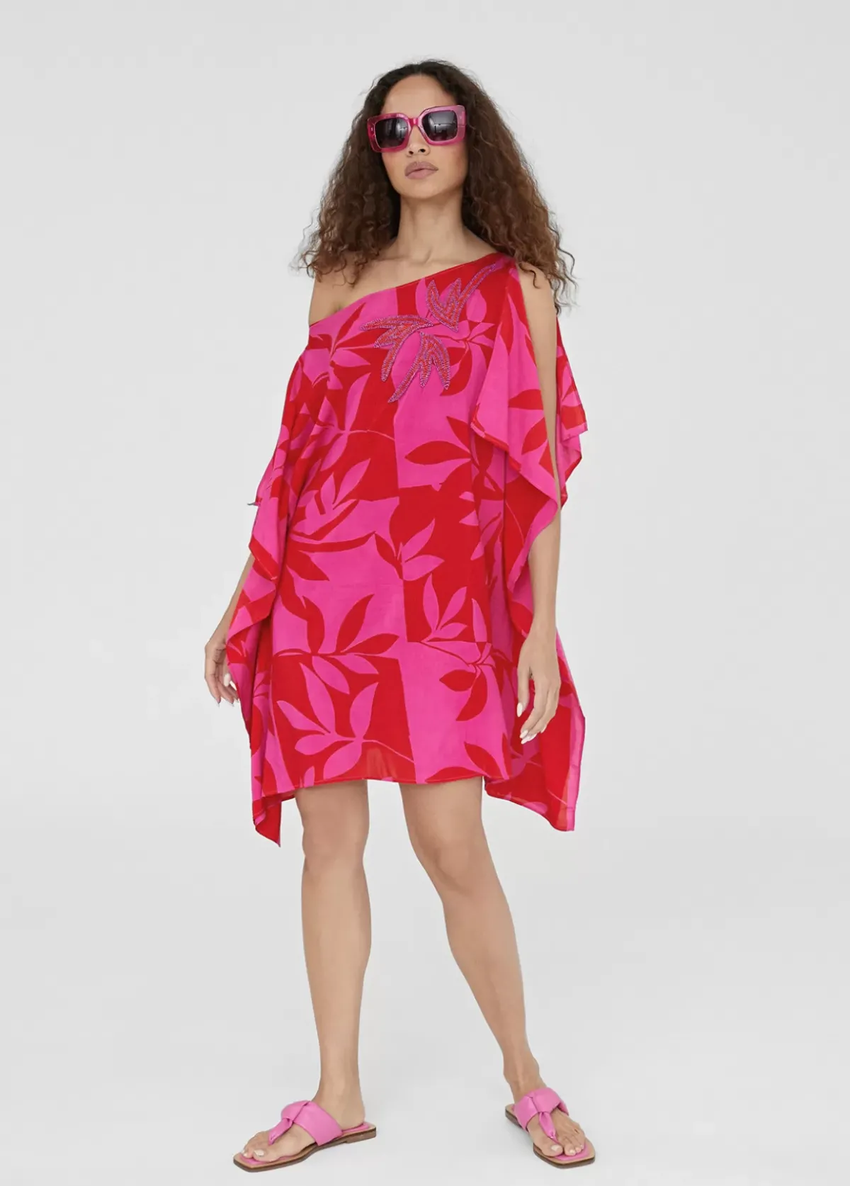 New Caftan corto estampado Baño