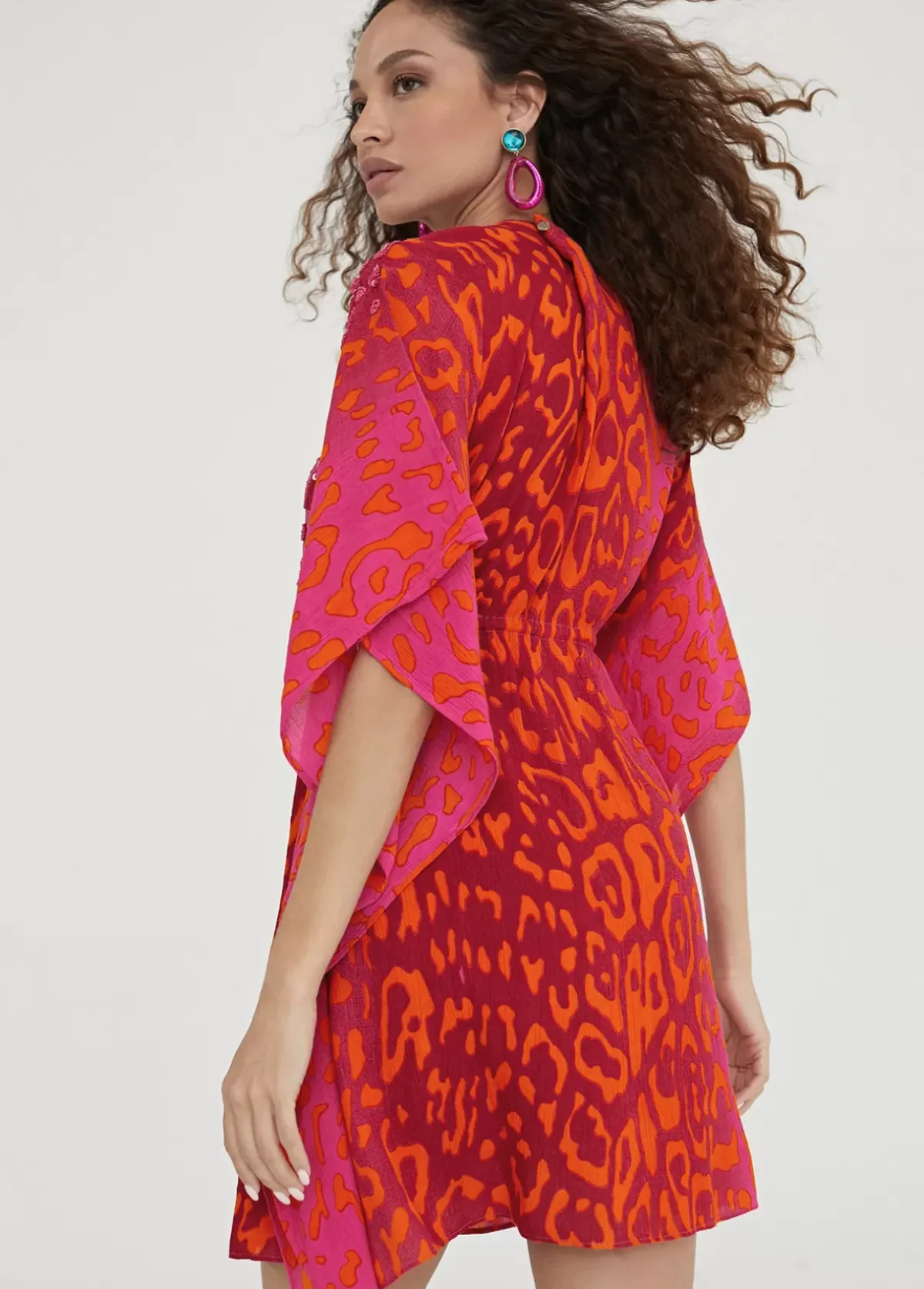 Best Caftan corto print animal Baño