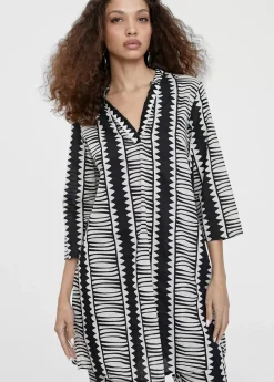 Caftán camisero estampado étnico Camisas Y Blusas|Baño