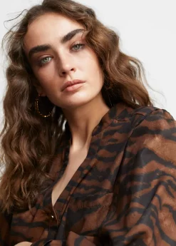 Outlet Camisa animal print Animal Print|Camisas Y Blusas