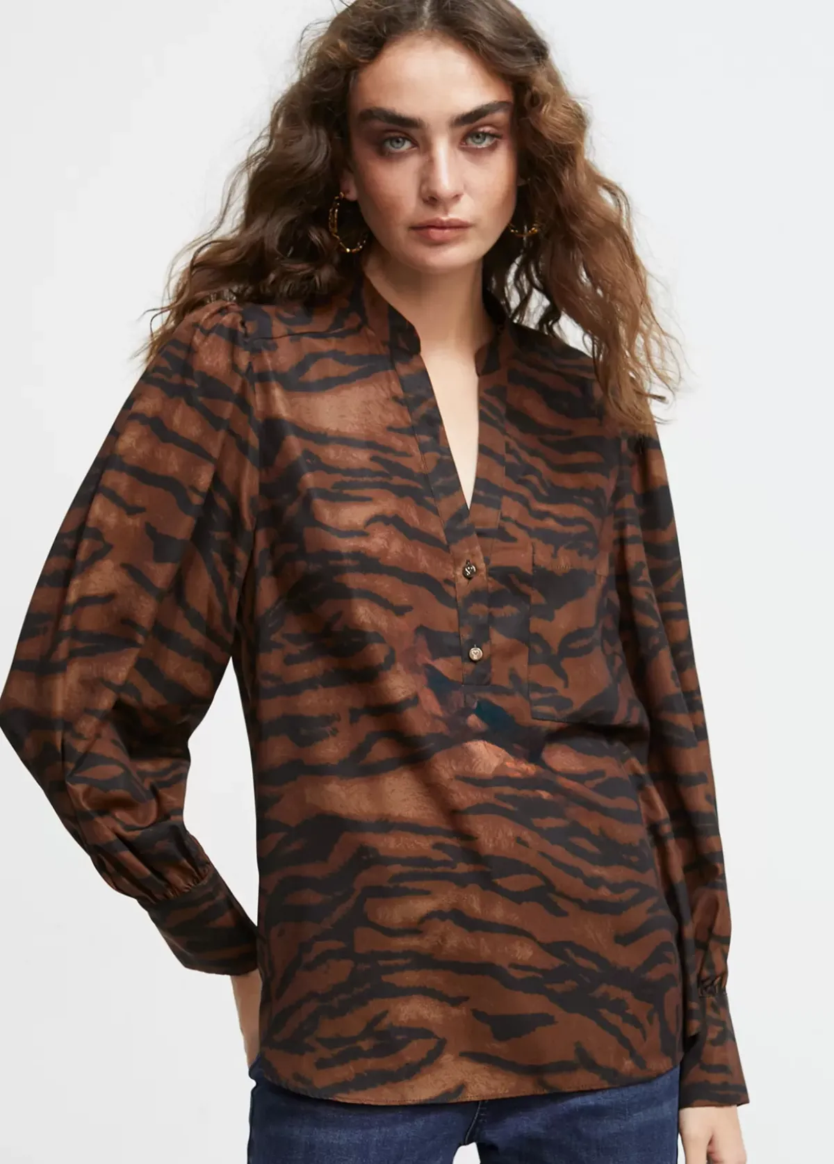 Outlet Camisa animal print Animal Print|Camisas Y Blusas