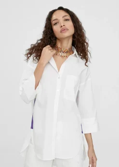 Discount Camisa basica de algodón Camisas Y Blusas