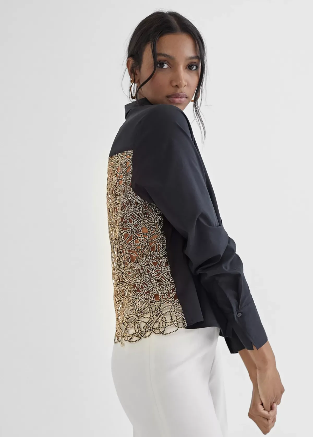 Online Camisa bordado fantasía Camisas Y Blusas