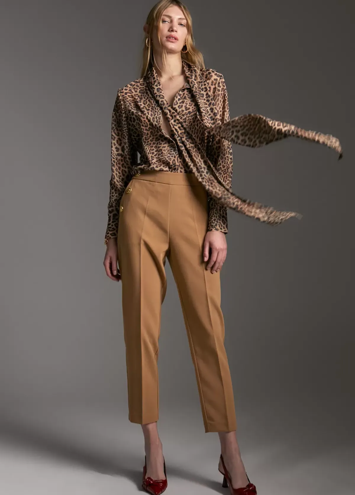 Sale Camisa con lazada Animal Print|Camisas Y Blusas