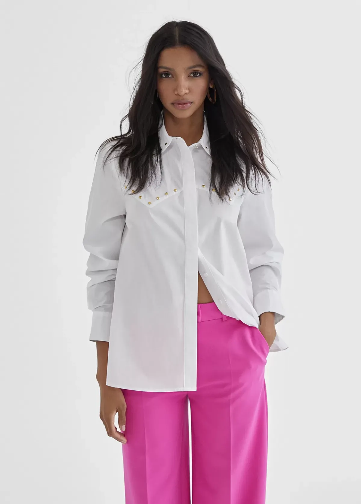 Outlet Camisa con tachas Camisas Y Blusas