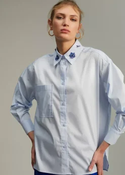 Outlet Camisa detalle joya Camisas Y Blusas